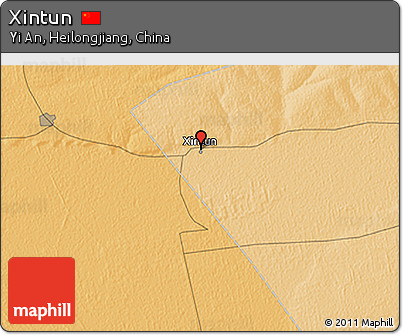Political 3D Map of Xintun
