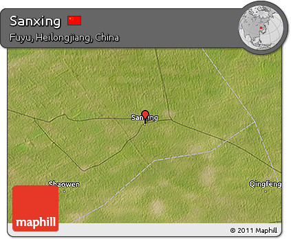Satellite 3D Map of Sanxing
