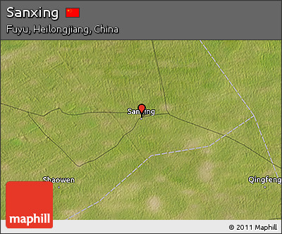 Satellite 3D Map of Sanxing