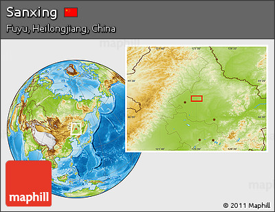 Physical Location Map of Sanxing