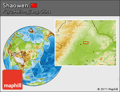 Physical Location Map of Shaowen
