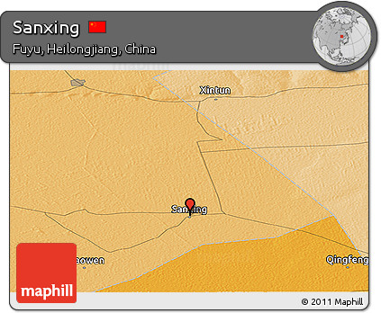 Political Panoramic Map of Sanxing