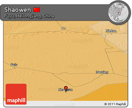 Political Panoramic Map of Shaowen