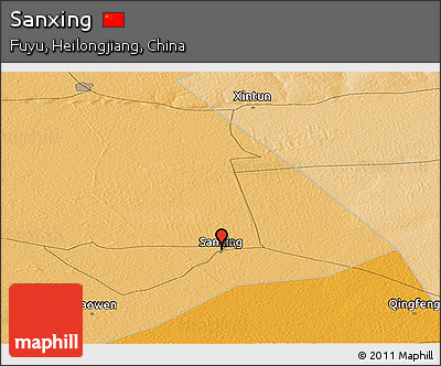 Political Panoramic Map of Sanxing