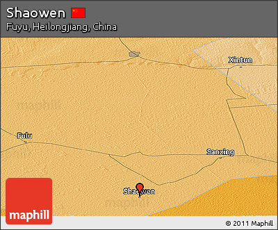 Political Panoramic Map of Shaowen