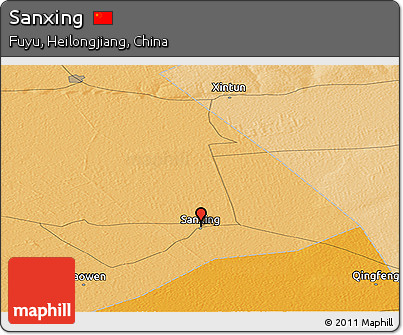 Political Panoramic Map of Sanxing