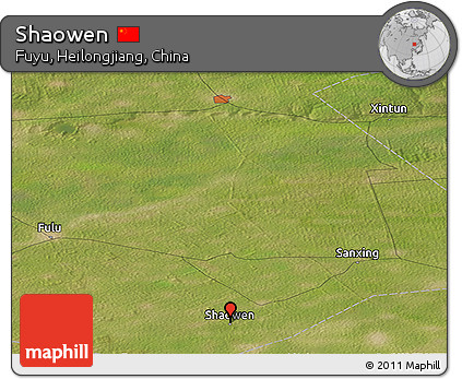 Satellite Panoramic Map of Shaowen