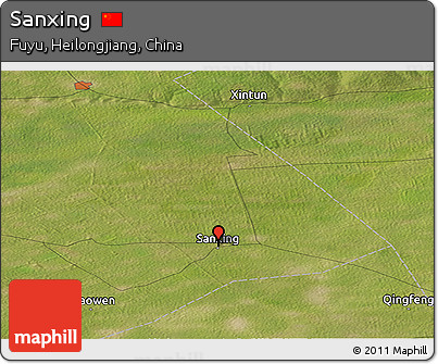 Satellite Panoramic Map of Sanxing