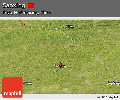 Satellite Panoramic Map of Sanxing