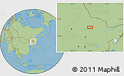 Savanna Style Location Map of the area around 47° 41' 6" N, 127° 34' 30" E