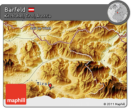 Physical 3D Map of Bärfeld