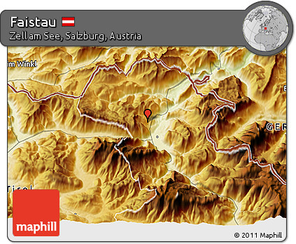 Physical 3D Map of Faistau