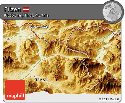 Physical 3D Map of Filzen