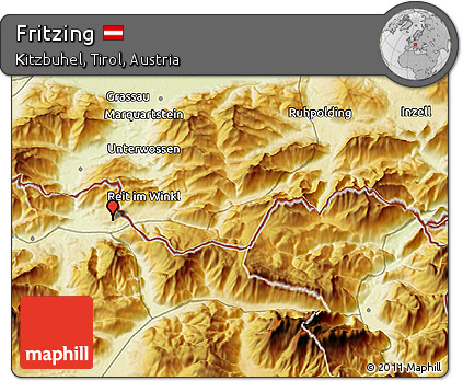 Physical 3D Map of Fritzing