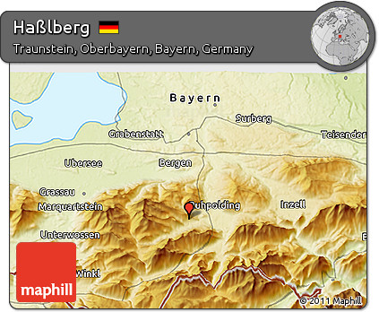 Physical 3D Map of Haßlberg