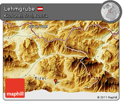 Physical 3D Map of Lehmgrube