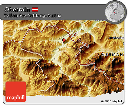 Physical 3D Map of Oberrain