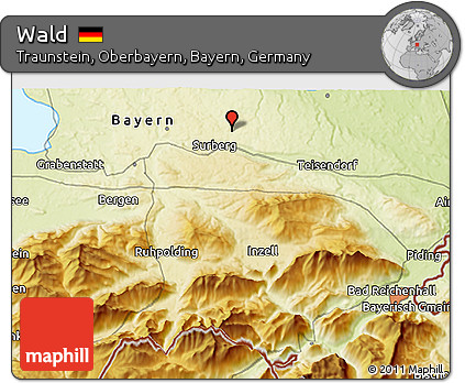 Physical 3D Map of Wald