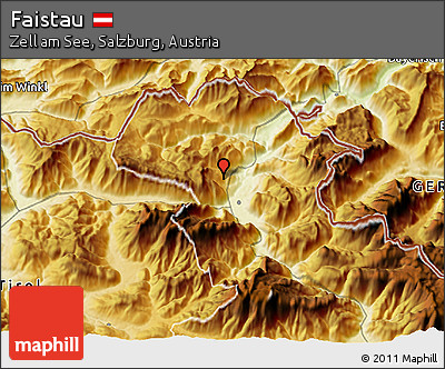 Physical 3D Map of Faistau