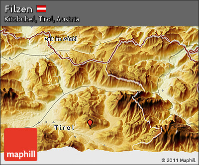 Physical 3D Map of Filzen