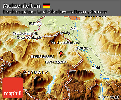 Physical 3D Map of Metzenleiten
