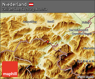 Physical 3D Map of Niederland
