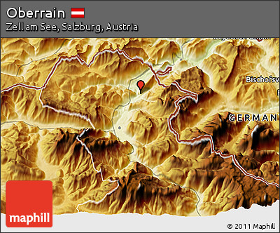 Physical 3D Map of Oberrain