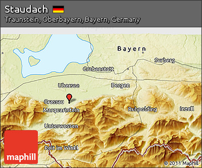 Physical 3D Map of Staudach