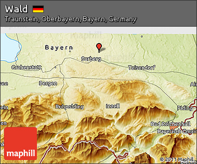 Physical 3D Map of Wald