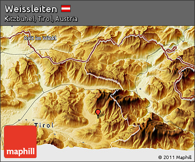 Physical 3D Map of Weissleiten