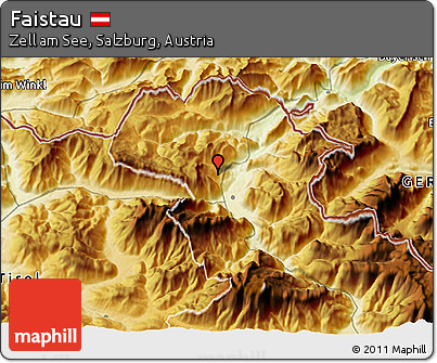 Physical 3D Map of Faistau