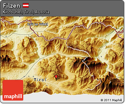 Physical 3D Map of Filzen