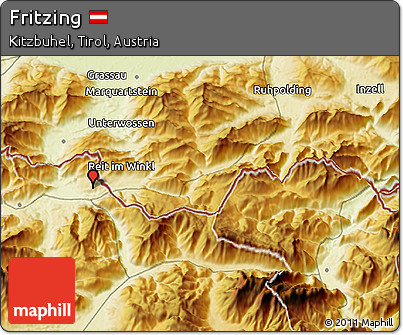 Physical 3D Map of Fritzing