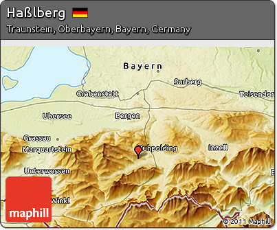 Physical 3D Map of Haßlberg