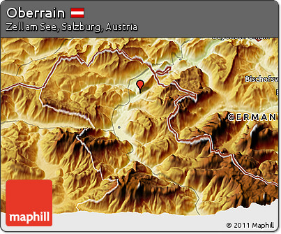 Physical 3D Map of Oberrain