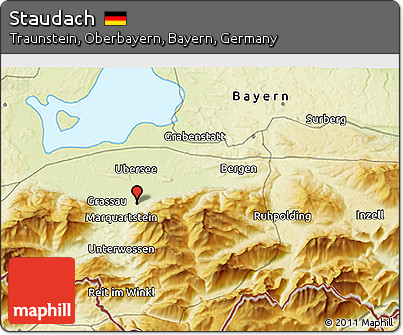 Physical 3D Map of Staudach