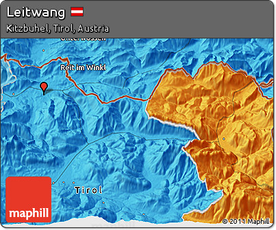 Political 3D Map of Leitwang