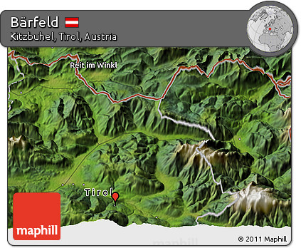 Satellite 3D Map of Bärfeld