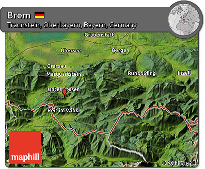 Satellite 3D Map of Brem