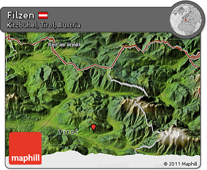Satellite 3D Map of Filzen