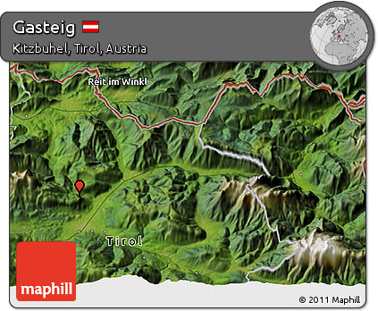 Satellite 3D Map of Gasteig