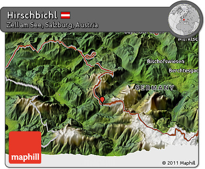 Satellite 3D Map of Hirschbichl