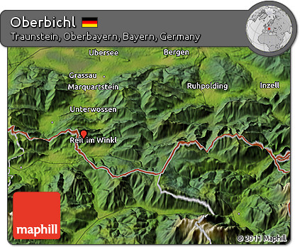 Satellite 3D Map of Oberbichl