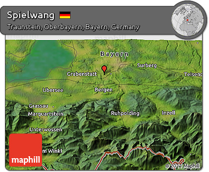 Satellite 3D Map of Spielwang