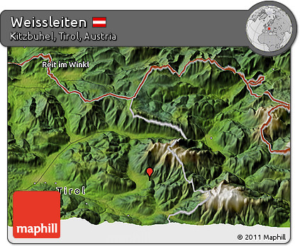 Satellite 3D Map of Weissleiten