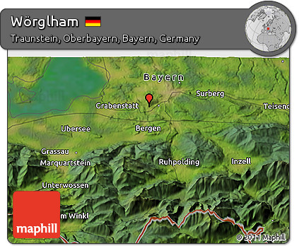 Satellite 3D Map of Wörglham