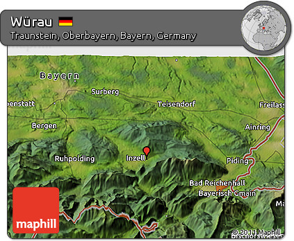 Satellite 3D Map of Würau