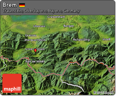 Satellite 3D Map of Brem