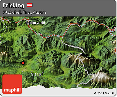 Satellite 3D Map of Fricking