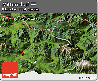 Satellite 3D Map of Mitterndorf